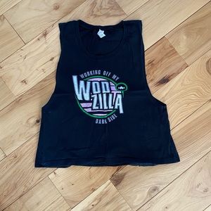 Wodbottom crop tank, S
